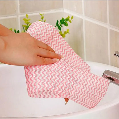 Washable Kitchen Disposable Dishwashing Cloth Roll